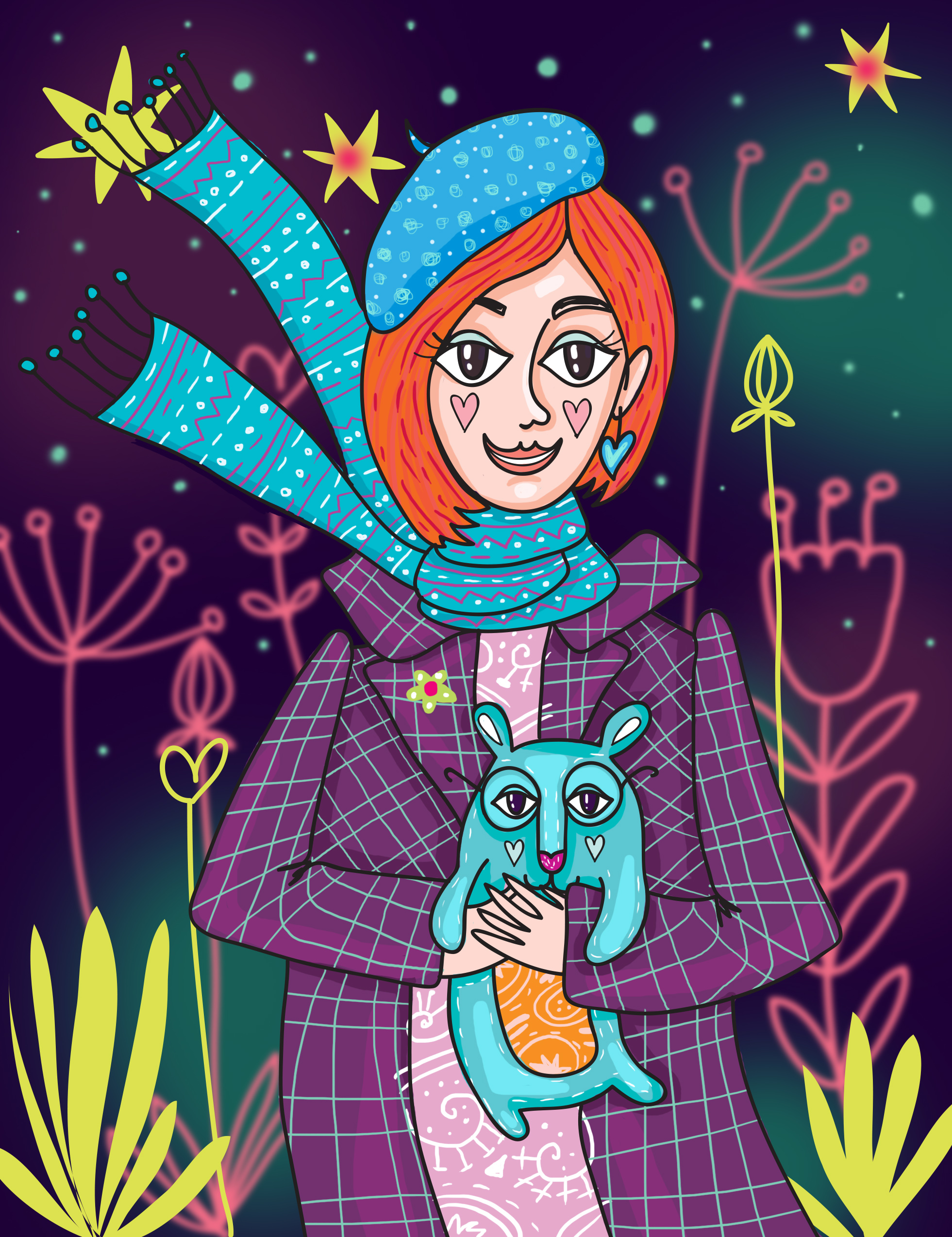 Иллюстрация Саша Крю в стиле декоративный | Illustrators.ru