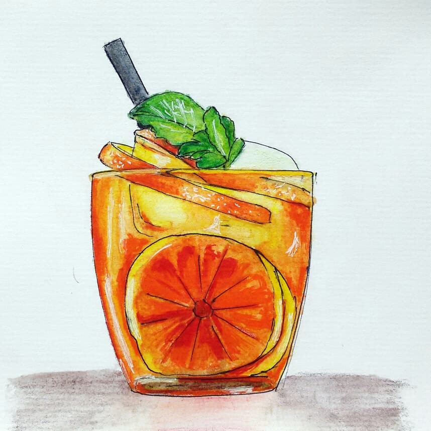 Оранжевый коктейль
