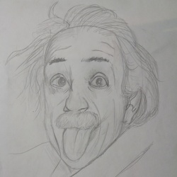 Портрет Эйнштейна 