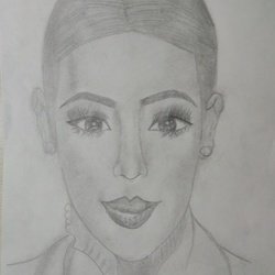 Портрет Ким Кардашян