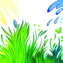 "Почему трава зеленая