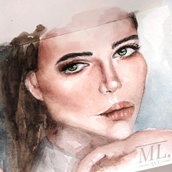 Акварельный портрет 