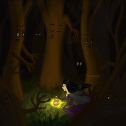 Белоснежка в темном лесу