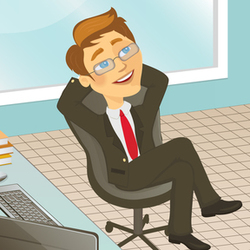 бизнесмен отдыхает