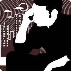 человек с телефоном