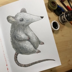 Усталая мышь