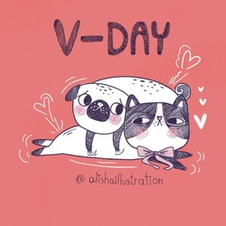 V day illustration 