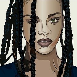 Anti rihanna inspired portret