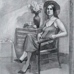 Дама в шляпе