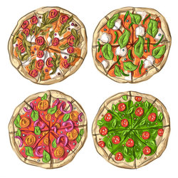 Иллюстрации для пиццерии