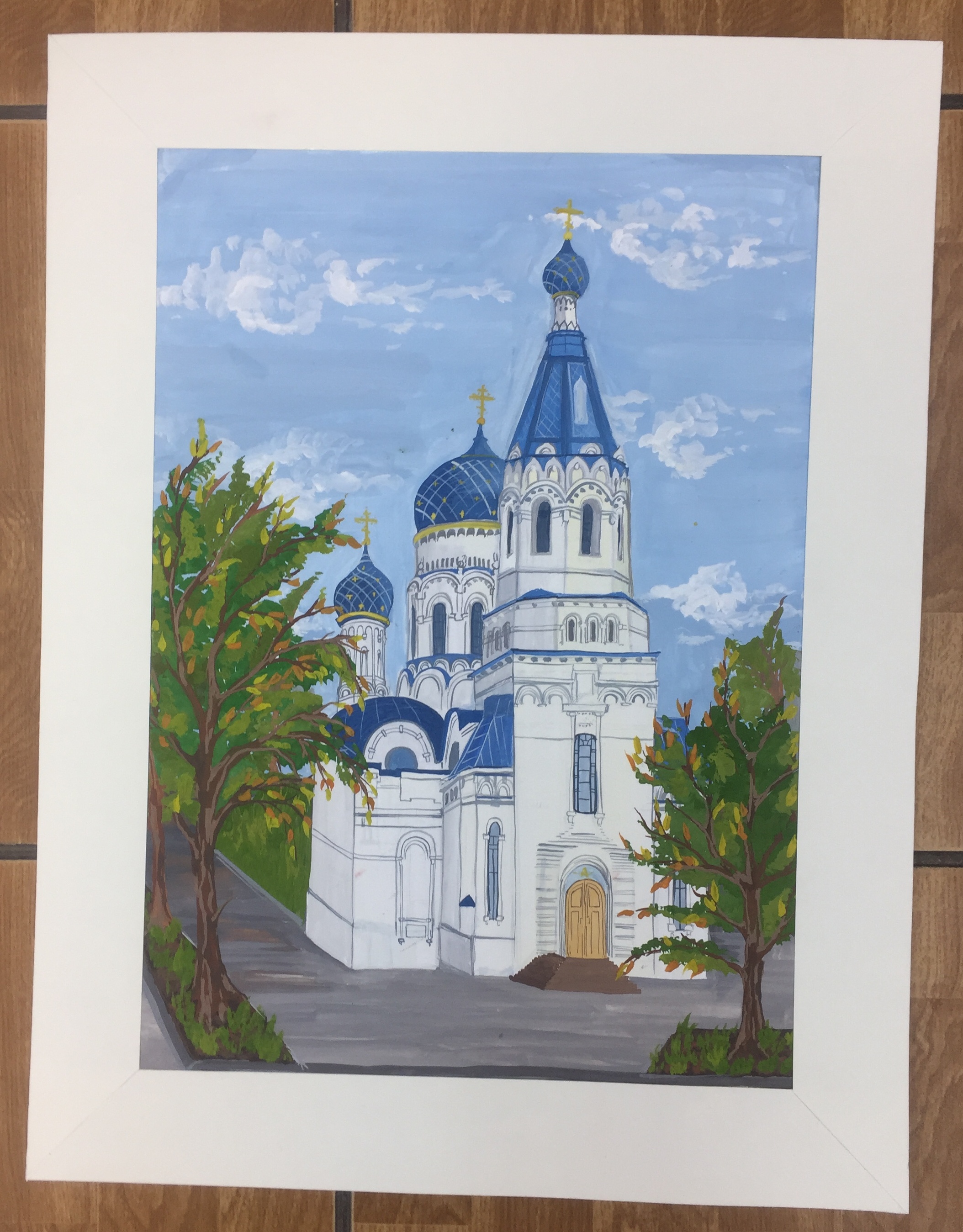 Покровский собор Гатчина рисунок