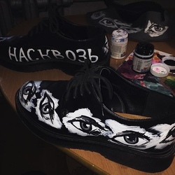 Роспись ботинок \ сумки