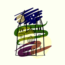 Базилика в лунную ночь