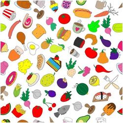 Паттерн с едой