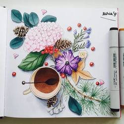 Чай и цветы