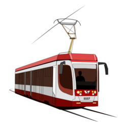 Трамвай для детской игры