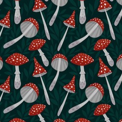 mushrooms pattern