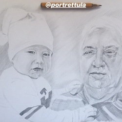 портрет карандашом по фото