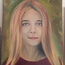 портрет маслом по фото