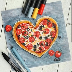 Пицца-сердце