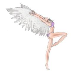 девушка с крыльями