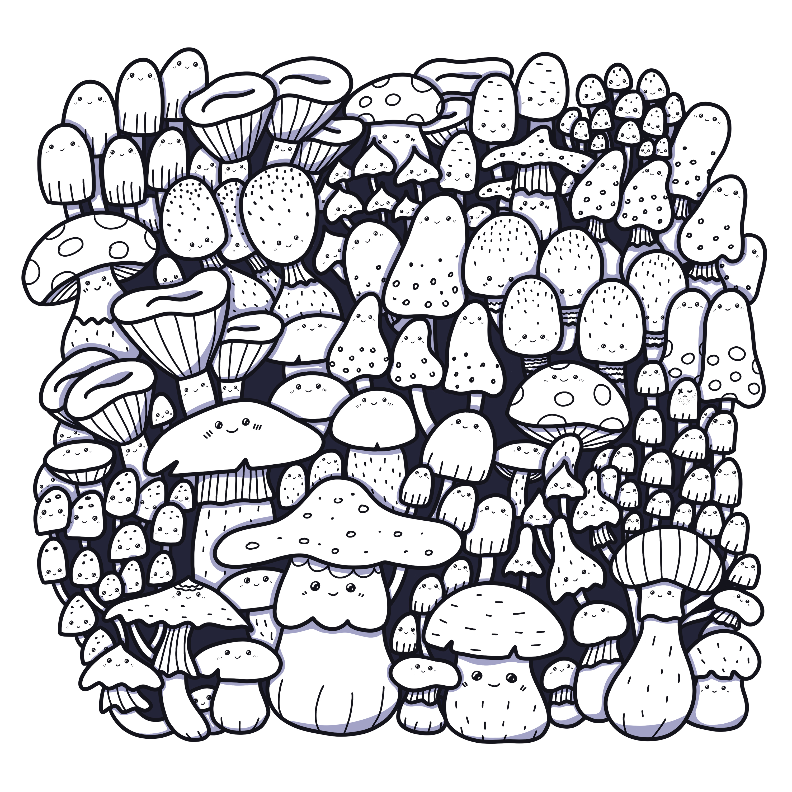 Дудл грибы