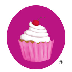 Кексик с вишенкой