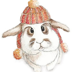 Кролик в шапке