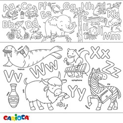 The ABC coloring book = Алфавит-раскраска