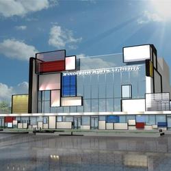 разработка фасада театра в стиле неопластицизм