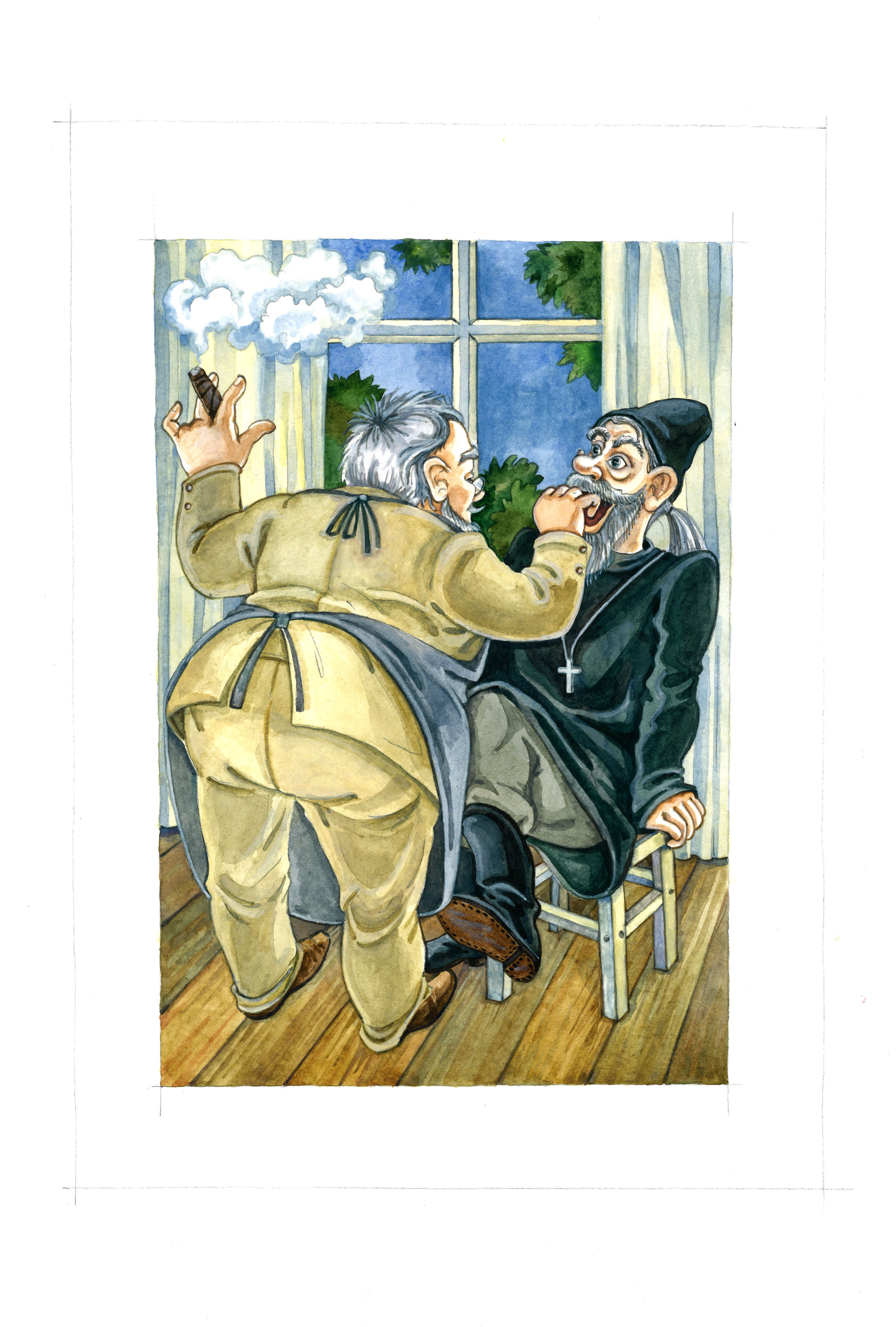 Иллюстрация к рассказу Чехова хирургия