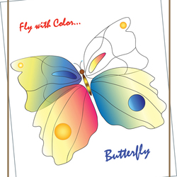 Butterfly post card, banner, calendar. Бабочка открытка, баннер, постер.