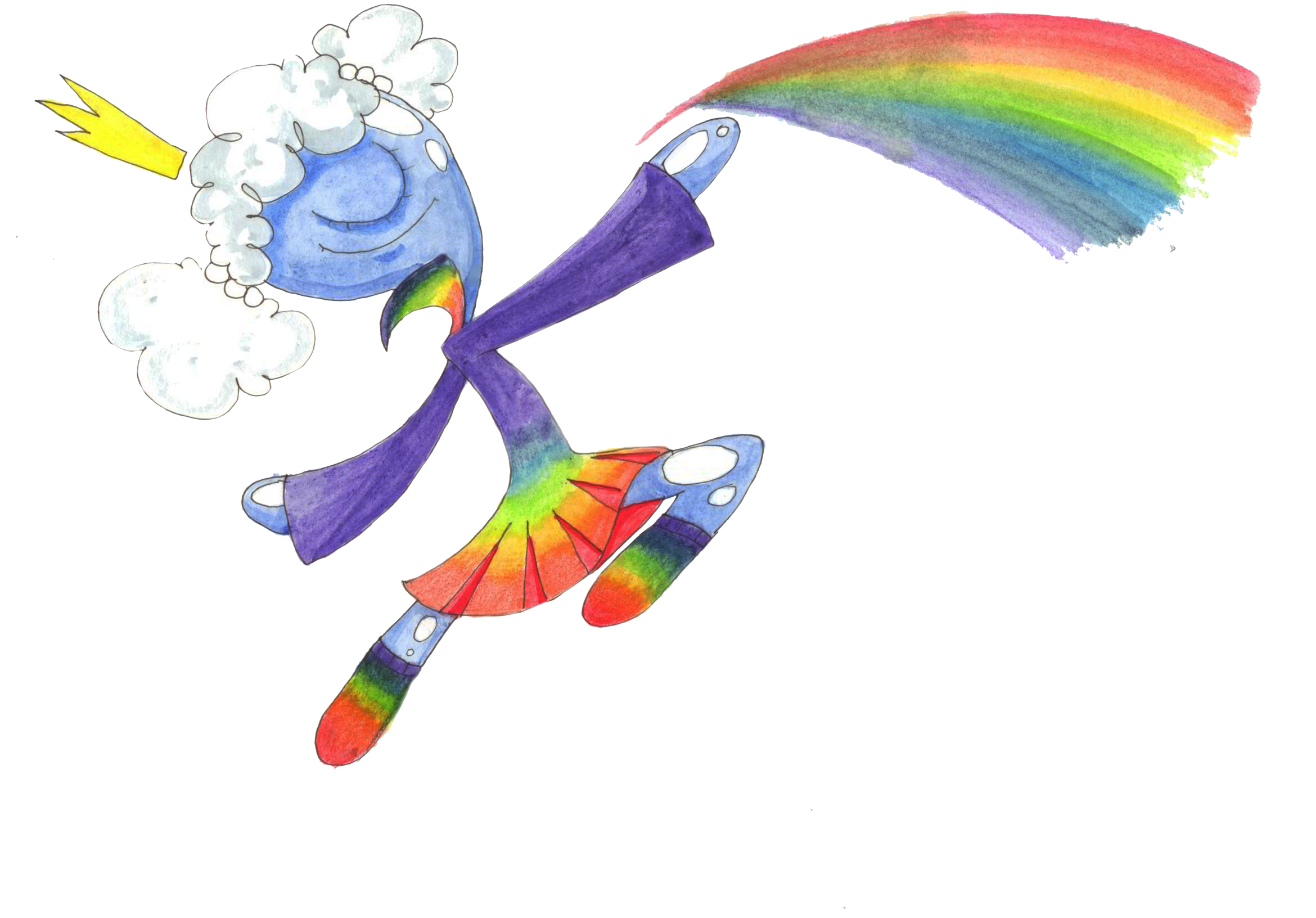 Иллюстрация Принцесса Радуга! в стиле персонажи | Illustrators.ru