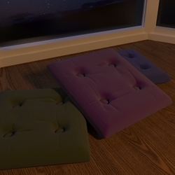 Подушки на окне