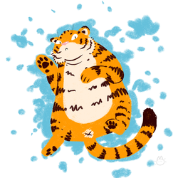 Tiger in the snow