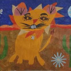 Львенок в пустыне