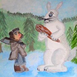 Заяц-защитник