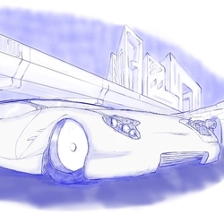 Спорткар с задником