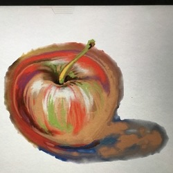 Потёкшее яблоко