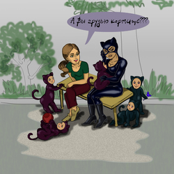 Женщина-кошка в декрете