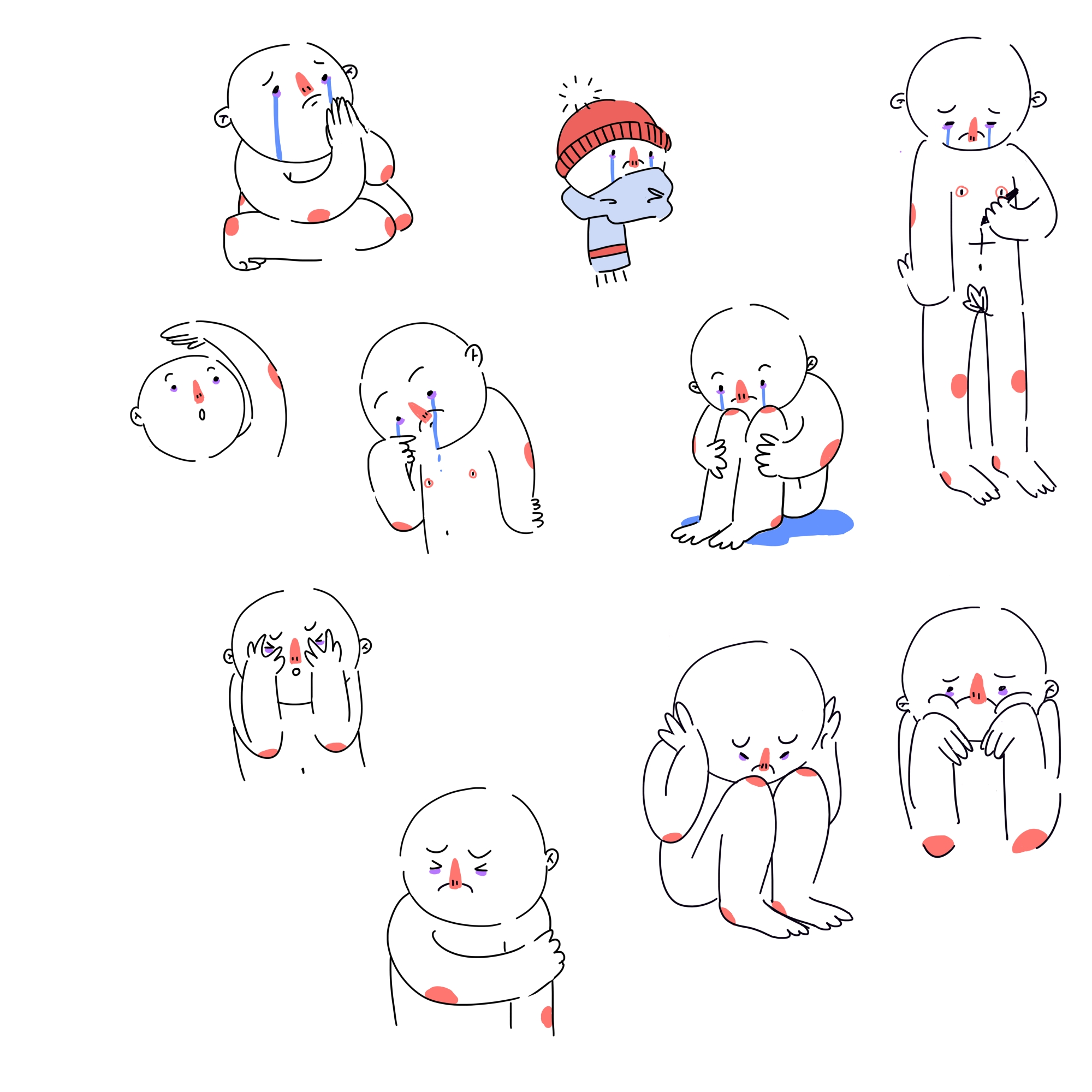 Иллюстрация мистер печалька | Illustrators.ru