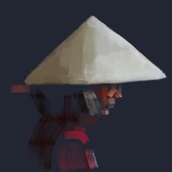 Портрет женщины в конической шляпе Вьетнам азия