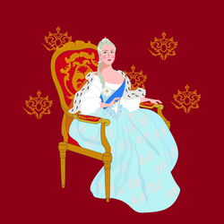 Екатерина II на троне