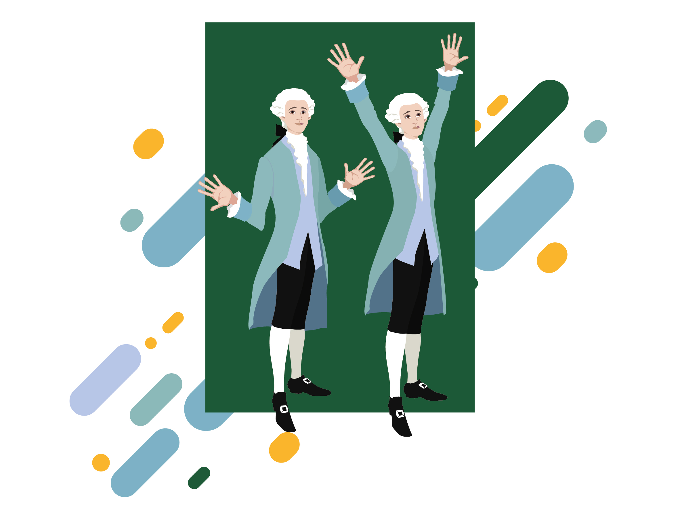 Иллюстрация Императорский архитектор Баженов в стиле анимационный,