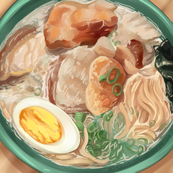 Тарелка японского супа 