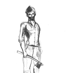 скетч дровосека