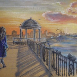 Закат над набережной