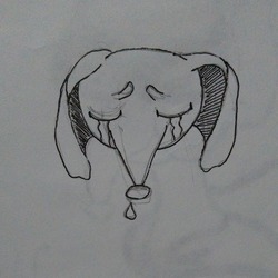 грустная мышь