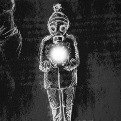 Мальчик в противогазе