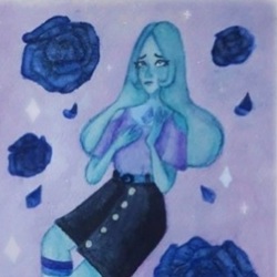 This fan-art and this is Blue Diamond